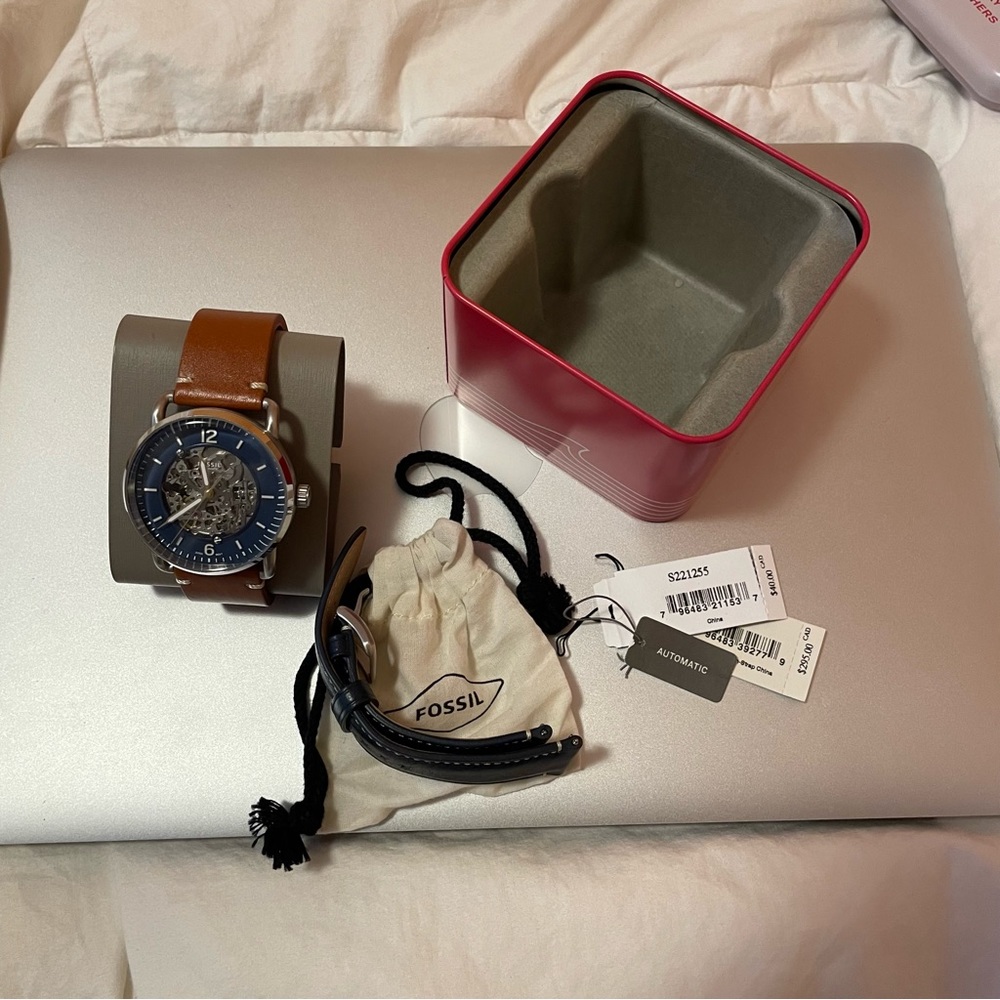 Fossil Commuter Automatic Brown Luggage Watch